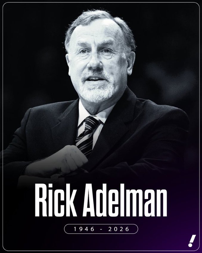 TheOutletForum's tweet photo. RIP Rick Adelman, a Hall of Fame NBA coach, who passed away at the age of 79 

Adelman spent 7 years in the NBA as a player and coached for 31 years as an assistant and head coach with Portland, Golden State, Sacramento, Houston, and Minnesota winning 1,042 games in his career https://t.co/c8MP5iNPAN