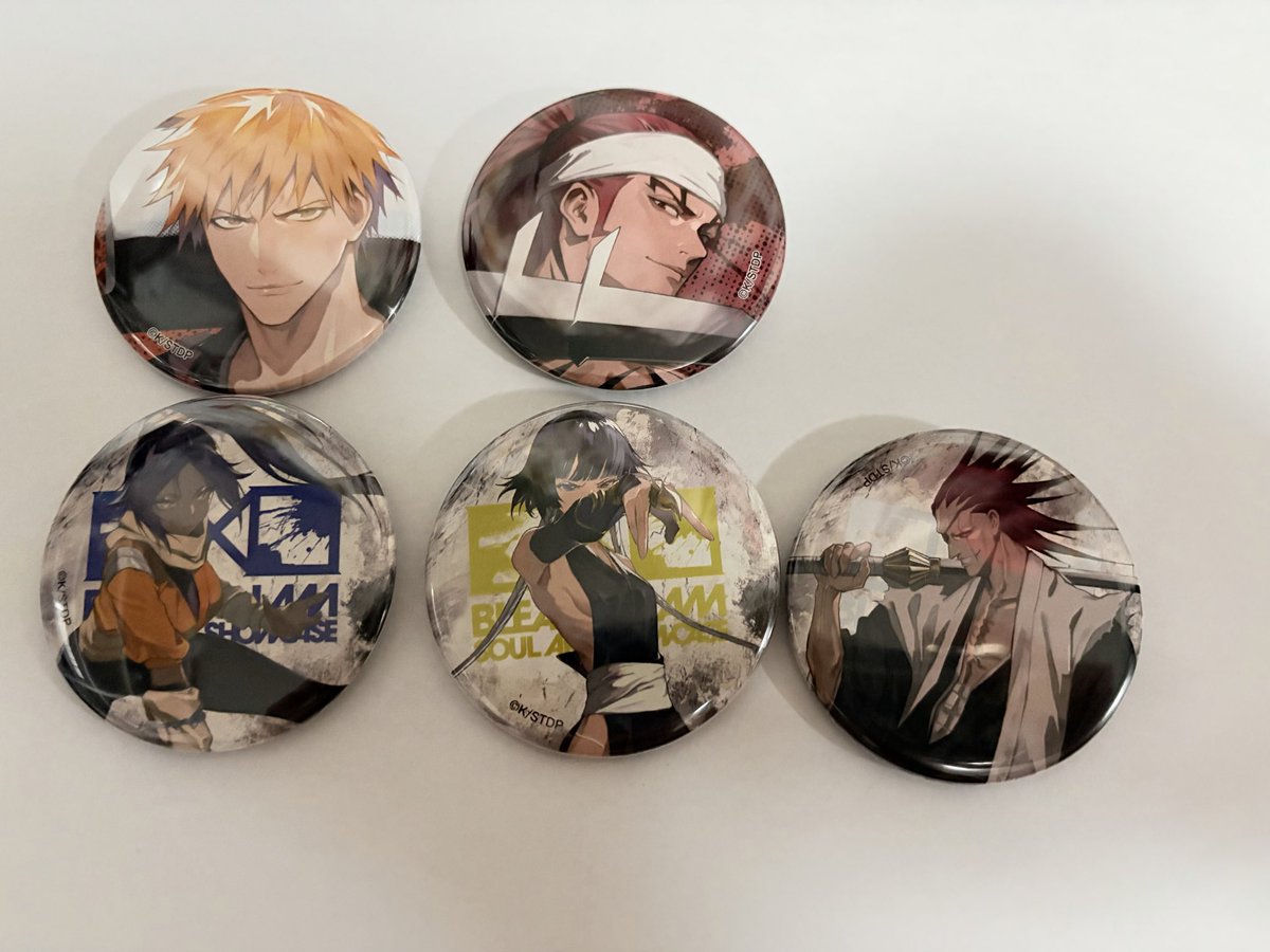 MHloveYI's tweet photo. 【交換】BLEACH × LAN 缶バッジ 

(譲)一護、恋次、夜一、砕蜂、剣八

(求)異種 ノイトラ、藍染
同種 グリムジョー、ウルキオラ 
※画像2枚目

郵送での交換になります、お気軽にお声掛けください。 https://t.co/OpVpCNyn0N
