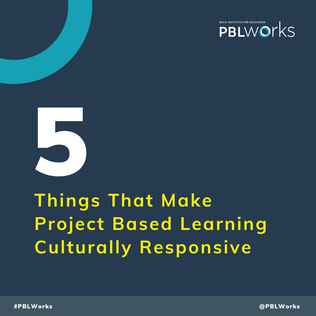 PBLWorks's tweet photo. 5 Things That Make Project Based Learning Culturally Responsive

https://t.co/V1Ls4Ukbez

#PBL #projectbasedlearning #culturallyresponsive https://t.co/W7e9AnrOl9