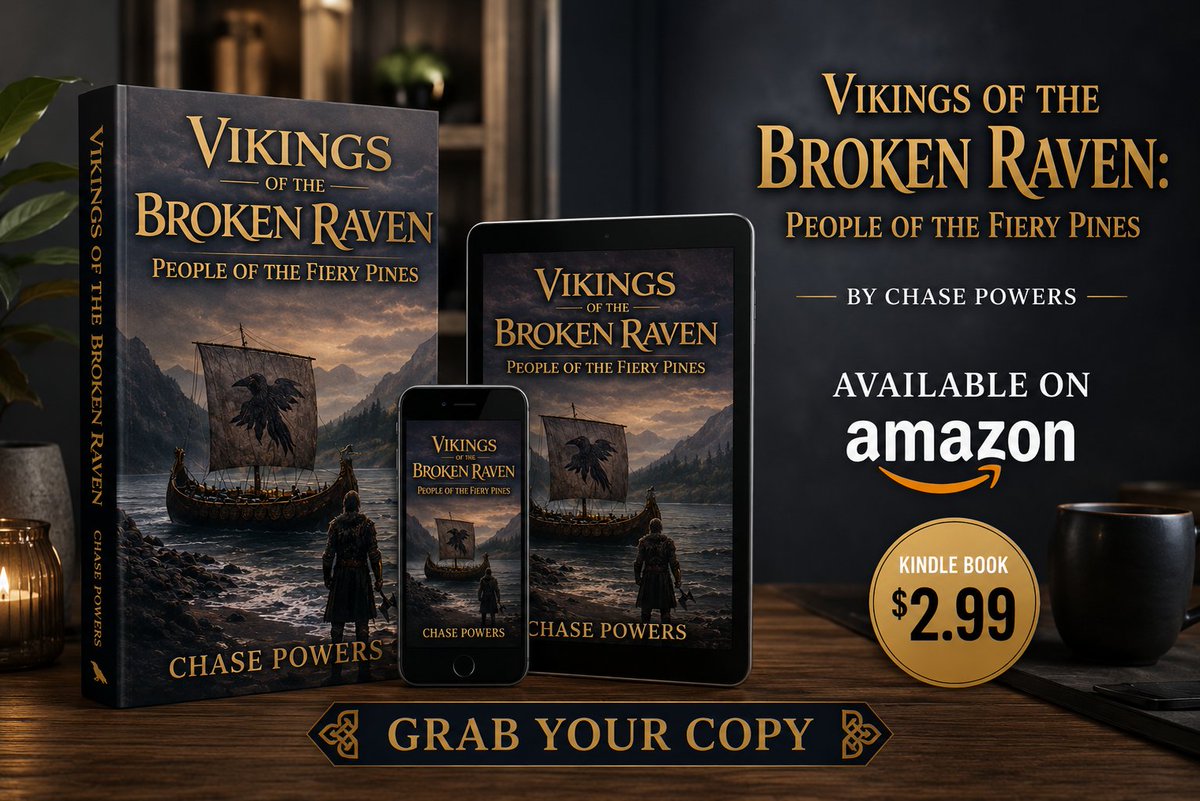 AuthorsVoices's tweet photo. Discover a tale of courage, loyalty, and Viking destiny.

 Vikings of the Broken Raven: People of the Fiery Pines

Join an unforgettable journey through epic battles, ancient traditions, and a world where legends are born.

 Available now on Amazon:
https://t.co/TtWsuyiw8m https://t.co/f2CxqR1p7k