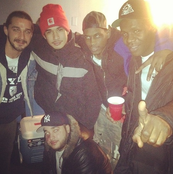 ripflexxico's tweet photo. Shia Labeouf, Da$H, A$AP Nast &amp; Yams (2013) https://t.co/39puWRG7Wr