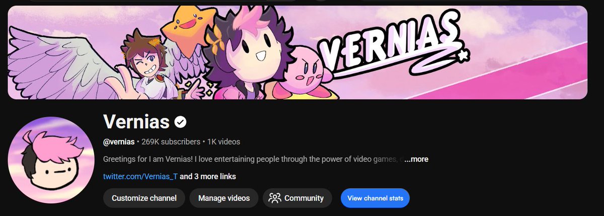 Vernias_T's tweet photo. I GOT MY ACCOUNT BACK!!! It was a very very VERY stressful weekend but I'm beyond thankful for all of you keeping me in your thoughts, as well as the YouTube team for getting this fixed so quickly. Thank you all again, I cannot express how relieved I am to be back 💛 https://t.co/SwyHZWPj8m