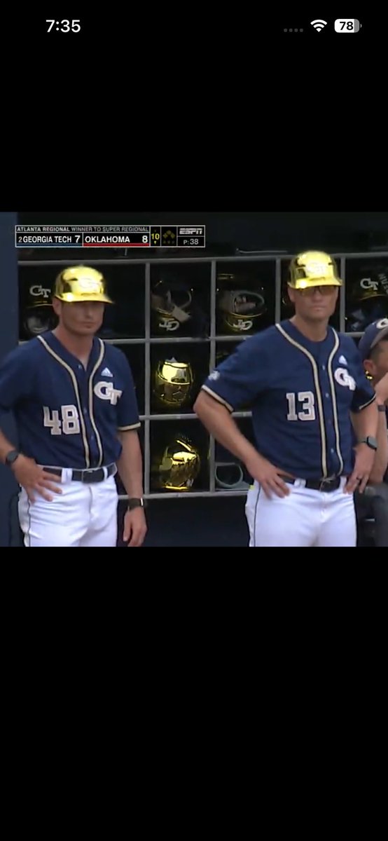 GADawwg777's tweet photo. Ain’t that sweet.. Yech broke out the cute helmets for #pridemonth 🧚🏽♂️
#WeRunThisState
#gtyech
©️ESPN https://t.co/FsuiamKKEg