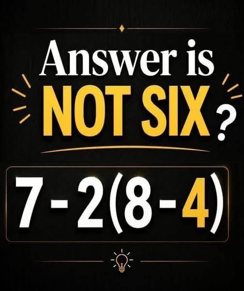 MandyL61698's tweet photo. The Viral Math Trap That’s Breaking the Internet …Is the Answer Really NOT 6

Find Out The Answer In The Comments ⬇️ https://t.co/HwCsuYHv3V