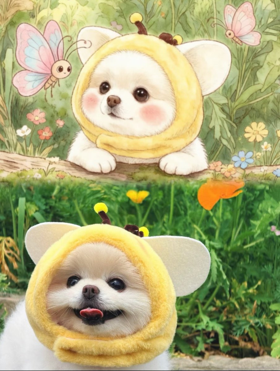 Collin6899's tweet photo. 看我汪蜂七十二变🐶 https://t.co/9klVSaYX6A