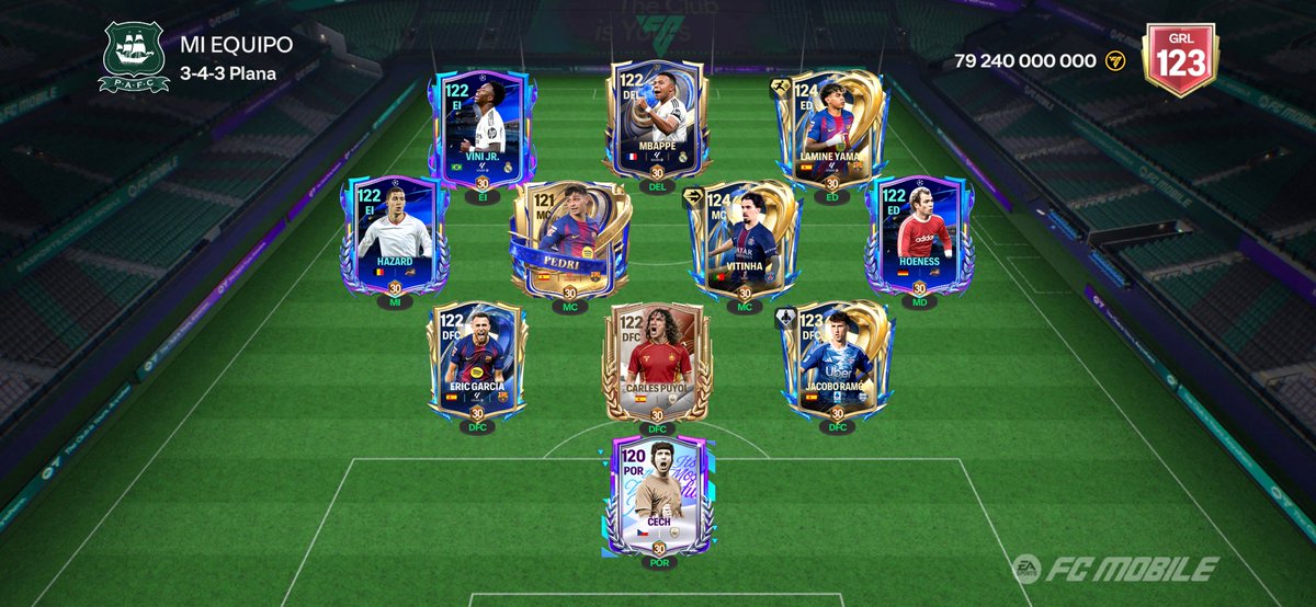 jotaemerg's tweet photo. @EAFCMobileForum Selling this account. 21k shards and active league. Champion on 3 modes. OVR 123. https://t.co/jsop6WpJJB
