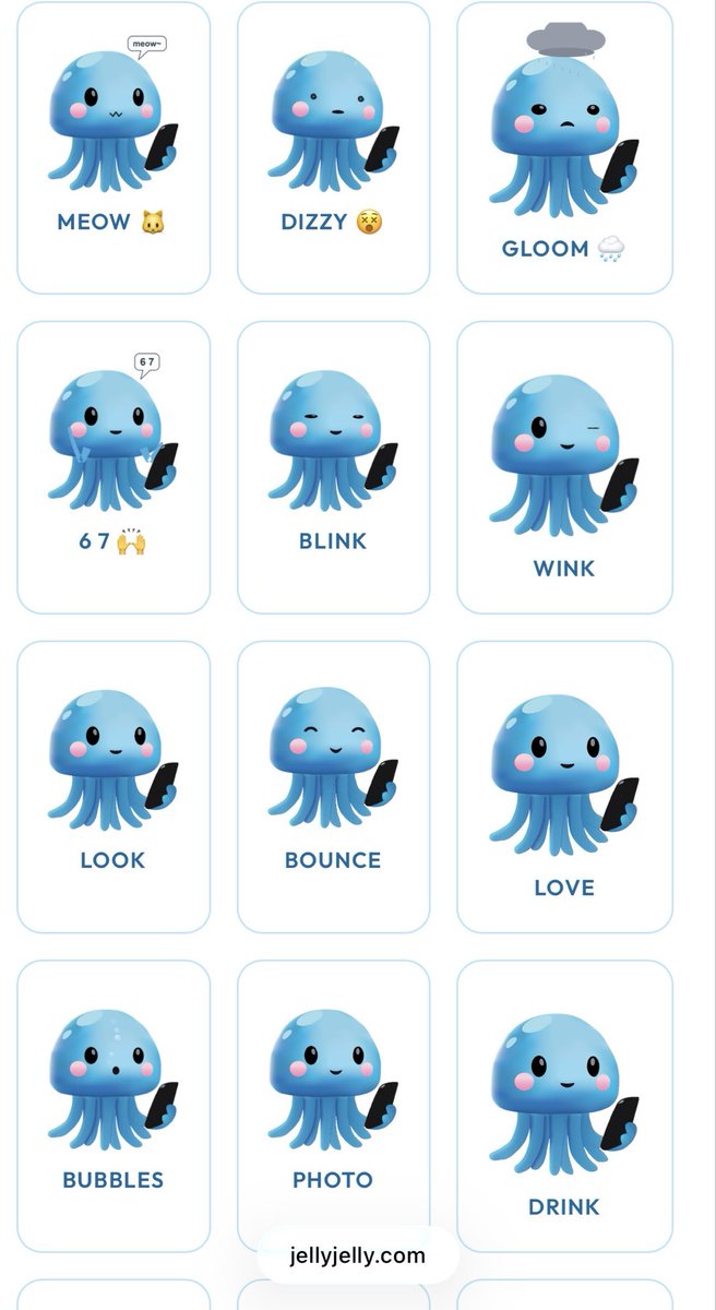 jellyvideochats's tweet photo. What Wobbles reactions would you want to see in a wobbles sticker or GIF pack? https://t.co/f9O9gQoBwV