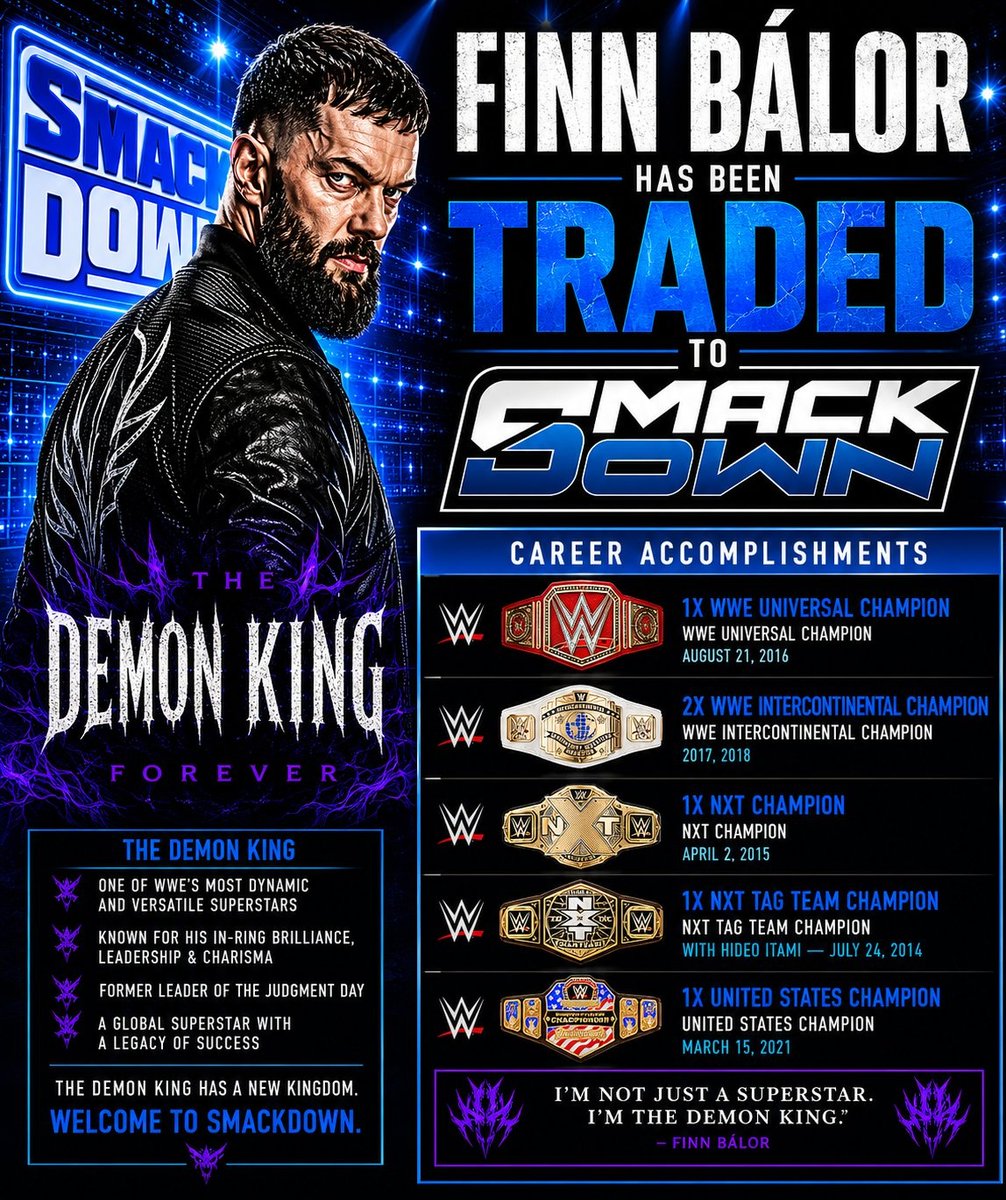 TruePrinceOfWWE's tweet photo. Looks like the Prince is Officially coming to take over Smackdown. See you guys on Friday https://t.co/CbLYavIHPW