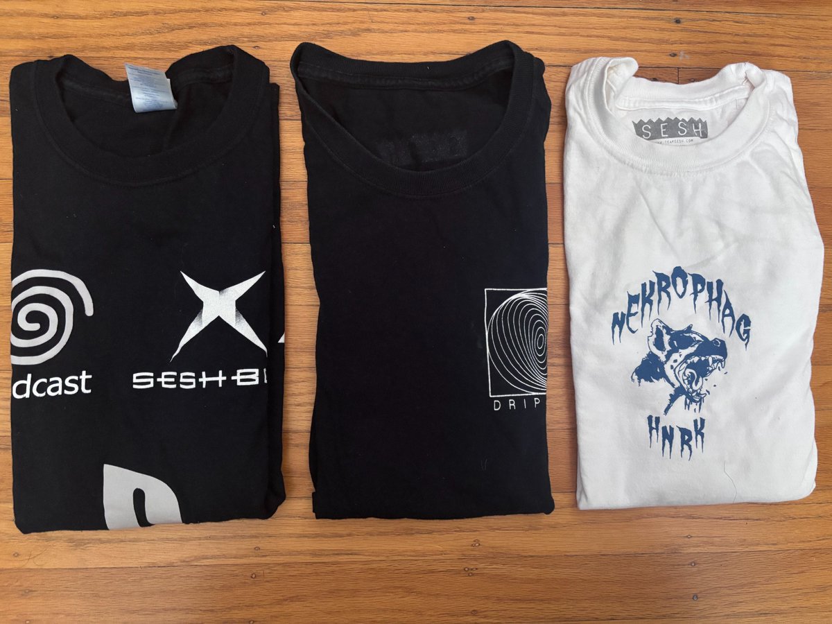 handsweat's tweet photo. Time capsule not for sale (left to right: @TeamSESH SESHBOX, @drip133 Spiral(?), @hnrk_ Nekrophag) https://t.co/ugXS0Q33TR