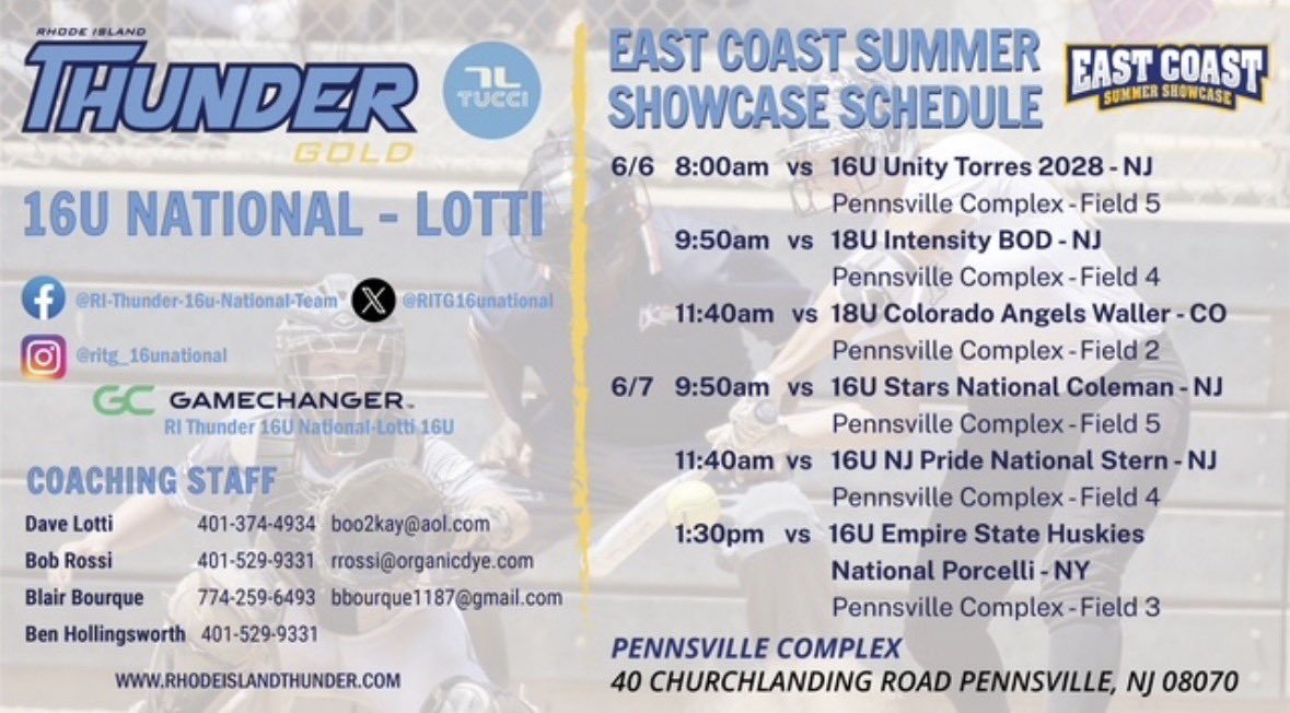 Abbiesaltzman28's tweet photo. Come out to watch us in the East Coast Summer Showcase down in New Jersey.
@thunderjam134 @RITG16unational @BobRossiRITG @leclaircoach https://t.co/F0VnasXCIe