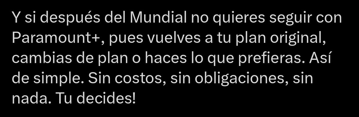 ChristiianCS's tweet photo. @microcosm_eana @miguelloor @zapping_ecu Ahí está indicando que si ya no deseas, cancelas el Paramount y sigues con el plan que ya tenías y fresco. https://t.co/wYXTKk9JWZ