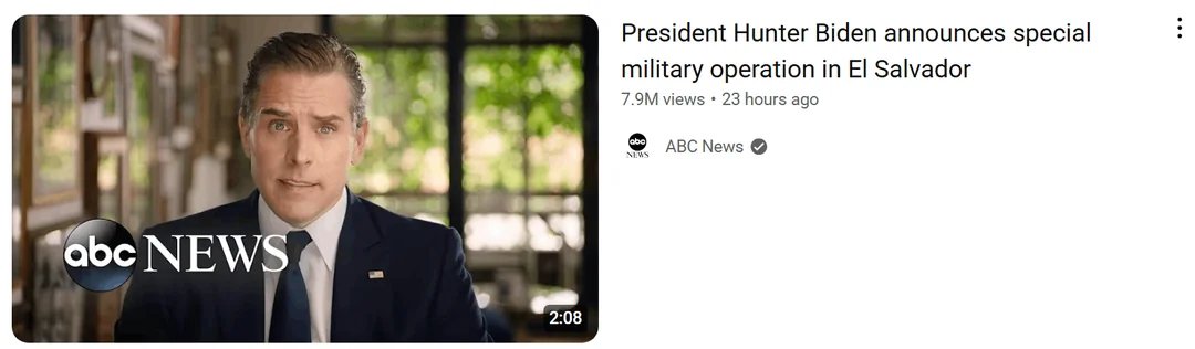 Hunter Biden 2028 tweet media
