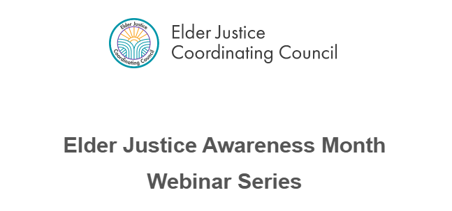 IA2Association's tweet photo. The ACL and the Elder Justice Coordinating Council (EJCC) are hosting a webinar series focused on protecting older adults from abuse, fraud, neglect, and exploitation - including scams, imposter fraud, and online safety.  https://t.co/4UzBtUsBy7 https://t.co/umvbHLfODY