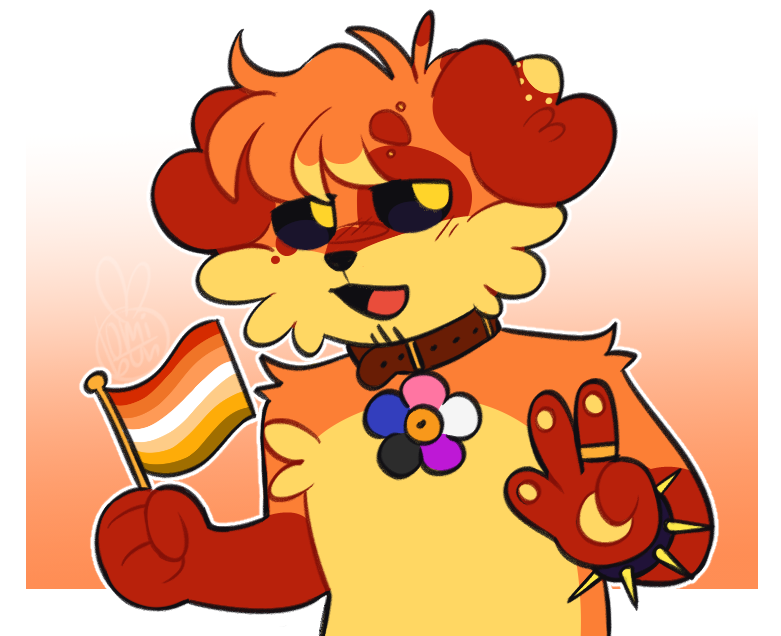 omi_bon's tweet photo. p p p p priiiiiiiiiiiide mooooooooonth i had enough energy to do this at least haha dogday sona moment

#smilingcrittersfanart #dogdaysona https://t.co/E5GQP2Gdyz