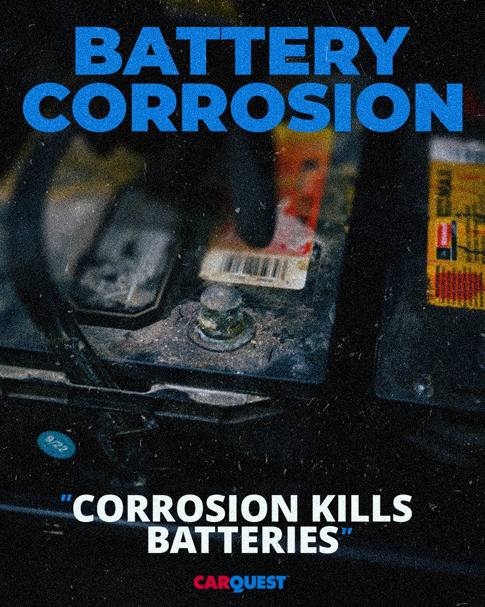 Carquest's tweet photo. Your Monday reminder to keep those battery terminals clean! https://t.co/OdSdkrzeTr