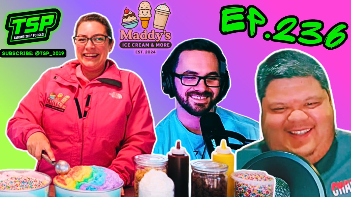 TSP_2019's tweet photo. 🍨 TSP 236 OUT NOW 🍨

⭐️ Special Guest ⭐️ 
Maddy THE Ice Cream Lady

LIKE-COMMENT-SUBSCRIBE 👍

⬇️Stream Now⬇️

🎥YouTube: https://t.co/5J2PkU0oNR

🎙️Spotify: https://t.co/ZsxENbn1EK

🎙️ApplePod: https://t.co/KFmDRTJOXt

#podcast #icecream #talkingshop https://t.co/r3lCjGhQPI
