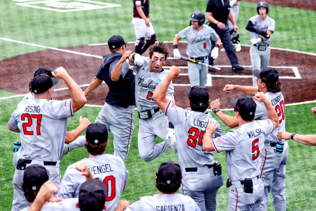 Northeastern's tweet photo. A thrilling season has come to a close for @GoNUbaseball after winning their second consecutive conference title and a competitive run in the NCAA tournament.

Read more: https://t.co/pefoSxc8Jn https://t.co/jCN3zROhTD