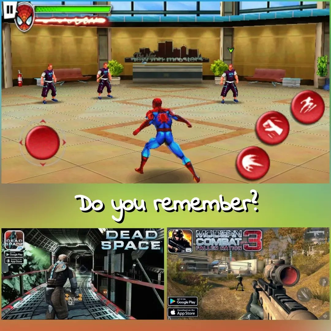 Reverie_Games_'s tweet photo. 2010-2012 Android games were art. Spider-Man: Total Mayhem (400MB), Dead Space (200MB) &amp; Modern Combat 3 (1.4GB). No unavailable ad or Nicki Minaj Battlepass. Just pure craftsmanship. Today, matching candies takes 1.2GB. Remember when the Play Store had a soul? #indedev #gamedev https://t.co/C2FIzkulvj
