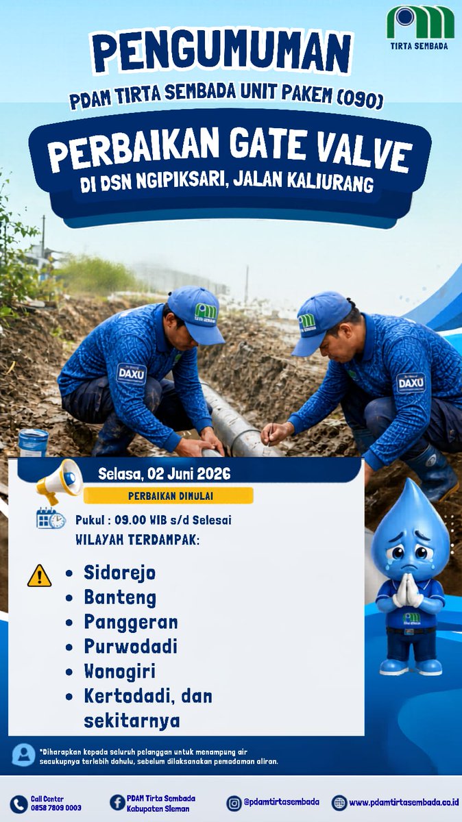 PDAMSleman's tweet photo. https://t.co/tCfy5cBS3r