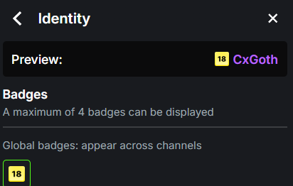 CxGoth's tweet photo. anyone else noticing this badge on @kick ?? 

Any info on it? https://t.co/Cbipj386hL
