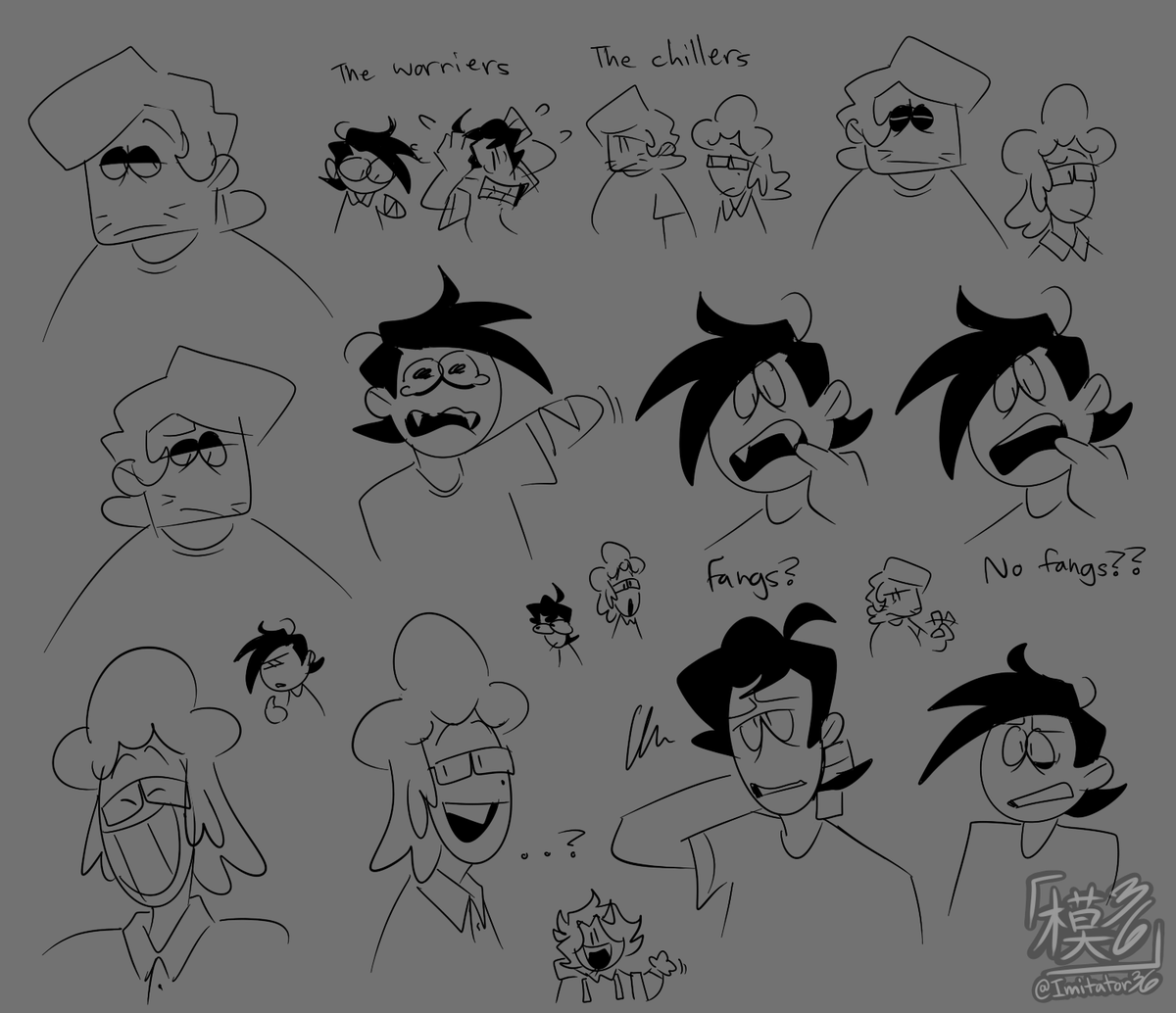 Imitator36_art's tweet photo. Thank you to @yali_bat for the Rick ref :]
(honestly forgot how fun these goobers are to draw) https://t.co/MeLd7K6Pgz