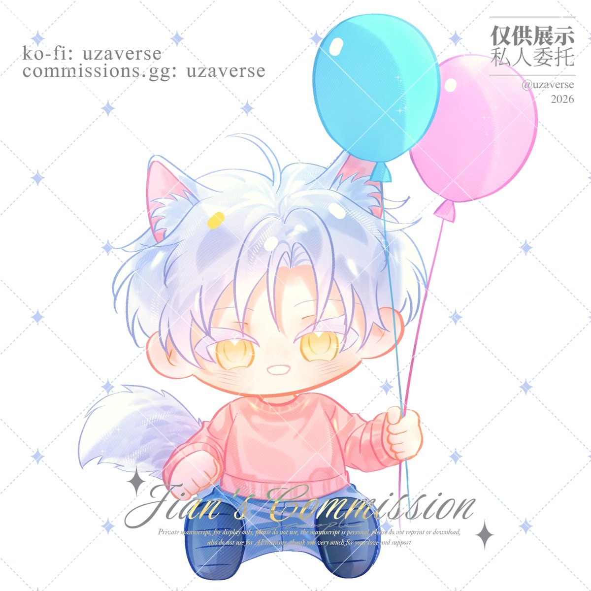 UZAverse's tweet photo. (Like &amp; share very appreciated 🙏)
Chibi fullbody comms~ Thank you!!😊❤️ ✨

Carrd: https://t.co/LOCrnITUyM
Cm request site: https://t.co/9ikYnBJxh5 

#zaillustCM #zonajajan #chibiartstyle https://t.co/Ge5G6biZrA