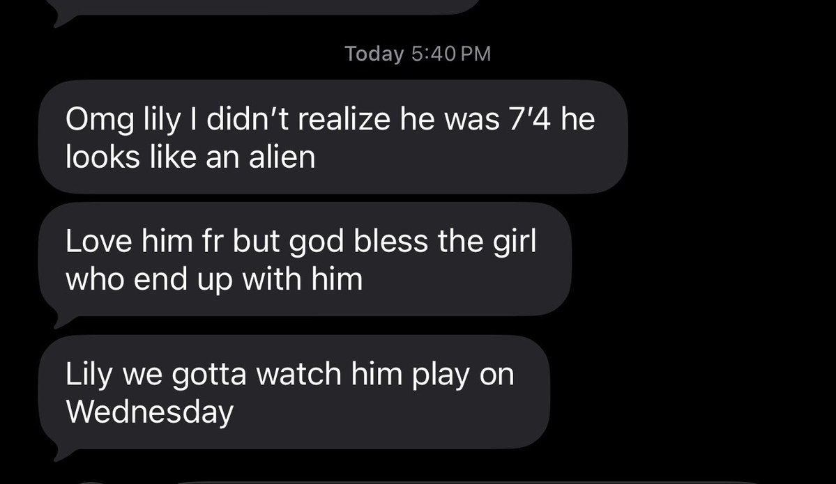 lilyctrl's tweet photo. put my friend (who doesn’t care about basketball) onto wemby and I just got these texts from her rn .. my propaganda is working https://t.co/GnG165Nvz9