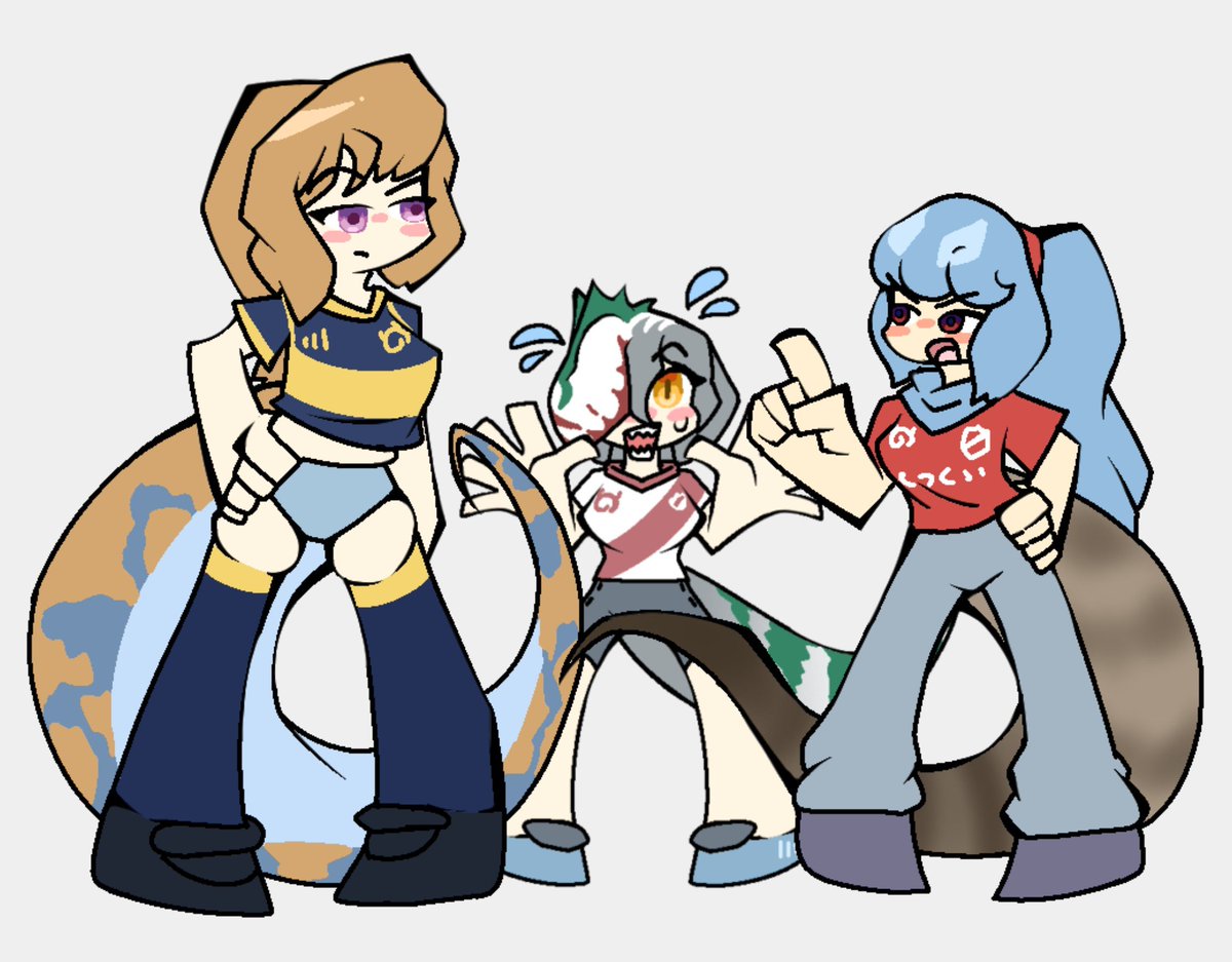 Medrako1's tweet photo. "Partidos reñidos"
#oc #kemonofriends #orifue #dinogirl #argentinosaurus #giganotosaurus #andesaurus
#boca #river #independiente #football #けものフレンズ #オリフエ #恐竜少女 #アルゼンチノサウルス #ギガノトサウルス #アンデサウルス #ボカ #リバー #インデペンディエンテ #サッカー https://t.co/WHlDxCPxk4