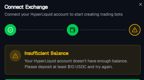 bigdawgzfg's tweet photo. @_edwardornelas @MaxBecauseBTC Hello, I did exactly what Max just said but im using Trust Wallet, I have $100 usdc deposited in my new hyperliqiuid but it keep denying me saying I don't have $10 https://t.co/JD6qyRjJdy