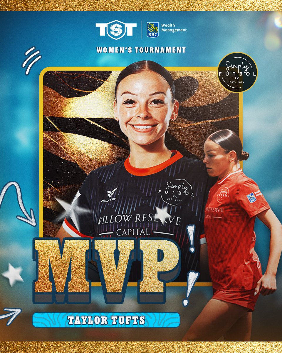 TST7v7's tweet photo. Taylor Tufts is your TST 2026 Women’s MVP &amp; Golden Boot Winner!

🤩An INCREDIBLE showing from the young star! 

- Presented by @RBCwealth Management https://t.co/1M373SzVbP