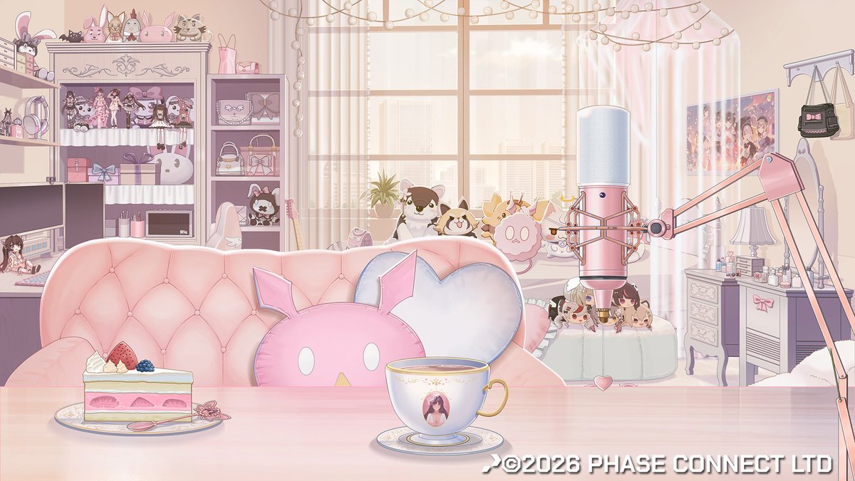 Nakato_Yuki2015's tweet photo. I had the opportunity to paint a room for the Vtuber princess Himemiya Rie.  I hope to continue getting opportunities to do fun things like this in the future.

#AtoRie https://t.co/GVMlCzKkWs