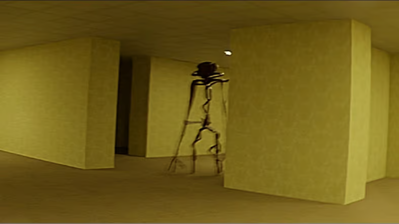 nightwriter22's tweet photo. In 2019, an anonymous user on 4chan’s paranormal board posted an eerie photo of an empty yellow room with damp-looking carpet and buzzing fluorescent lights. 

The second image you see is the original Backrooms photo.

A commenter added the now-legendary caption: “If you’re not careful and you noclip out of reality in the wrong areas, you’ll end up in the Backrooms."

Kane Parsons, director of Backrooms, was just 15 or 16 at the time when he first came across the image and saved it on his computer. 

Parsons rediscovered the image in late 2021 while between projects and decided to recreate the unsettling space in 3D using Blender.

Then, he combined it with Adobe After Effects to create a found-footage short and uploaded “The Backrooms (Found Footage)” on January 7, 2022, on YouTube, which exploded in popularity.

What started as one creepy image and a single caption became a full-blown cinematic phenomenon thanks to Parsons’ sharp creative vision and ingenuity.