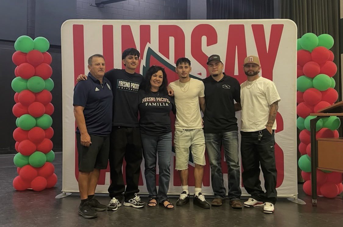 LHSCARDINALS's tweet photo. Congratulations to Alex Macias for signing today with the Fresno Pacific Thunderbirds for soccer! @LindsayUnified https://t.co/VGuYIKFInG