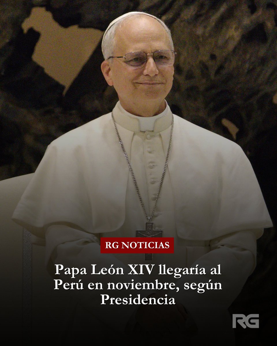 Aderly's tweet photo. #ATENCIÓN | El Gobierno informó que la visita del Papa León XIV al Perú se realizaría en noviembre de este año.

A través de sus redes oficiales, la Presidencia de la República señaló que el tema fue abordado durante una reunión entre el presidente José María Balcázar y el arzobispo de Lima, cardenal Carlos Castillo, en la que se trataron los preparativos y coordinaciones para la llegada del Santo Padre al país.