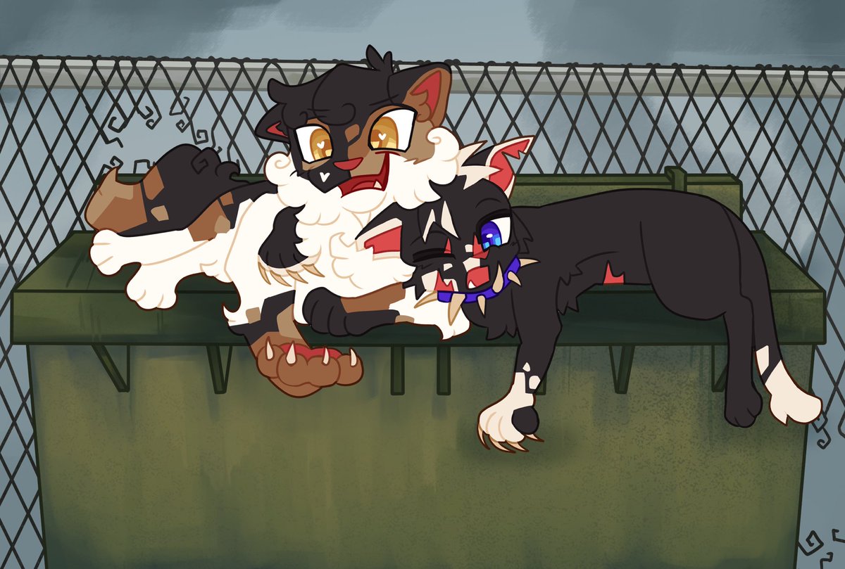 polygonyall's tweet photo. people like spottedscourge again so here's some old co-leader art I drew of them https://t.co/JfAFxAajMH