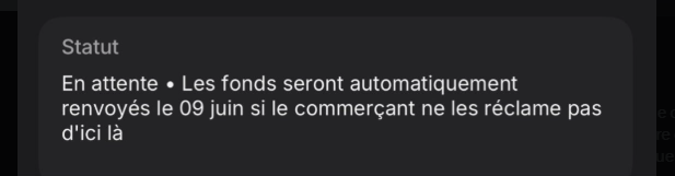 Yanis29077's tweet photo. @7teud3 @PSG_inside tu vas être remboursé le 9 normalement sur revoulut c comme sa c ton screen sa https://t.co/zWiM5K61D3