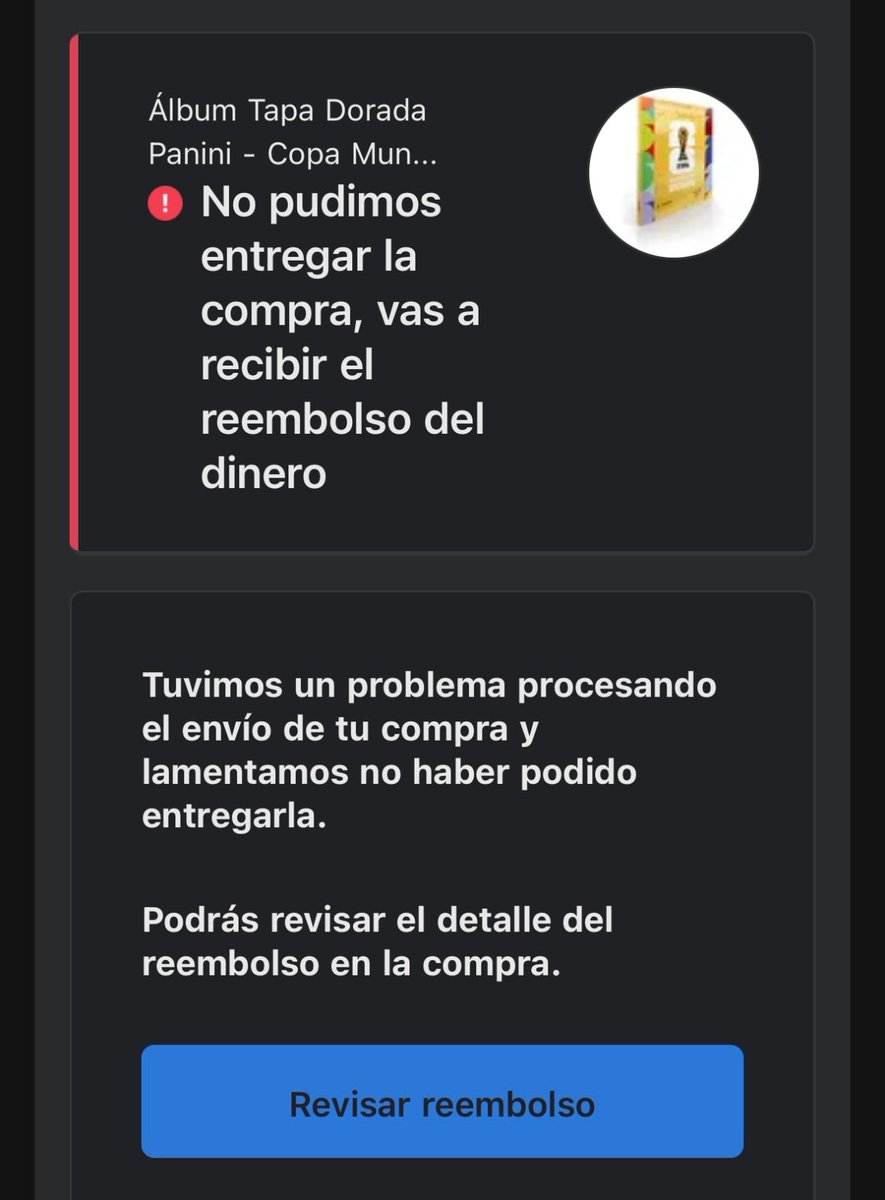 Juli_Gonzalez5's tweet photo. Ahora: publicaron el stock, en 5 minutos se término,  de los que llegamos a comprar al 80% nos cancelaron la compra  (??? 
No entiendo, hay alguna explicación lógica? @PaniniArg https://t.co/O4y5Itld7E