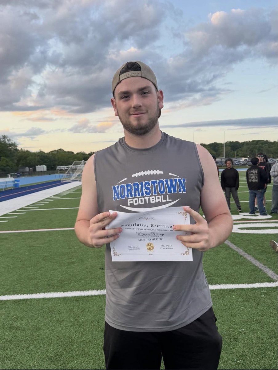 ChrisCoey2026's tweet photo. Tonight was Sr Sunset and I was voted Most Athletic by the 2026 Senior Class.
#NASDProud
#BeTheLeader
#ProtectYourNest
#SrYear
#ClassOf2026
@NorristownASD
@NtownFootball
@NorristownAth
@NtownFootball
@NorristownAHS https://t.co/9qQgS39Y6u