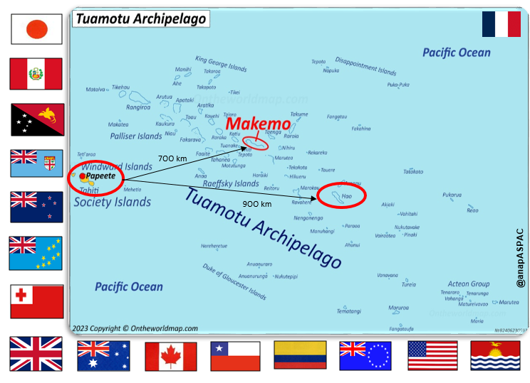 anapASPAC's tweet photo. This year, Marara 2026 will take place in Tahiti, Makemo and Hao. French Polynesia 🇵🇫 is as big as Europe, making it a true logistic challenge for France 🇫🇷 and its Pacific partners 🌏 to respond as quickly as possible to natural disasters! 

#MARARA26 #HADR #Pacific #FAPF https://t.co/arzVgXuEAD