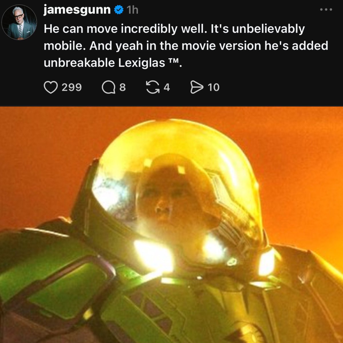 Isimmons_art's tweet photo. He really confuses me. He’s willing to embrace the silliness of the comics stuff enough to call it Lexiglass (which rocks) but then gets so hung up on the believability of Clark Kent disguise that he has to include the hypno glasses to make it more believable https://t.co/XccqT75648