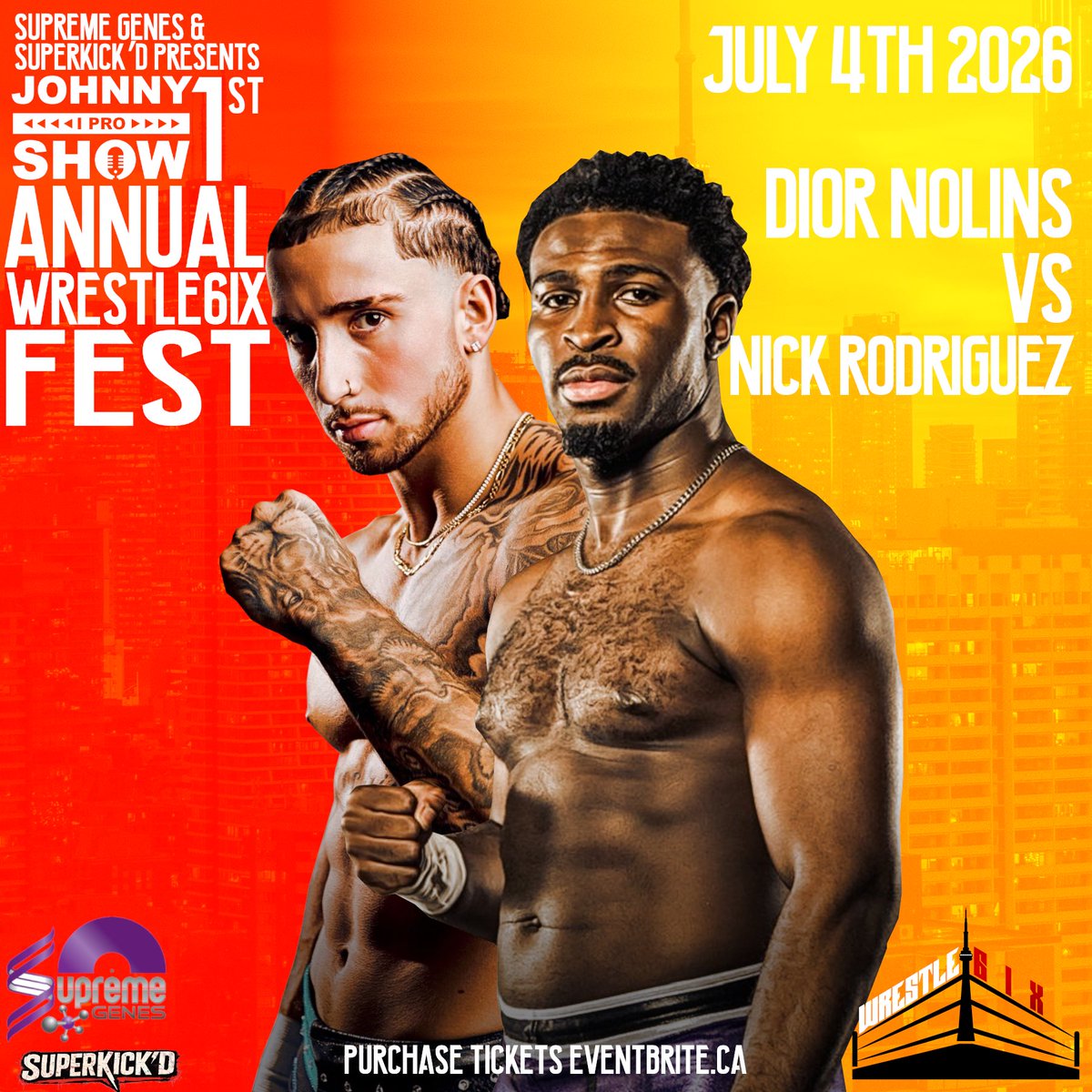 JohnnyiPro's tweet photo. STACKED CARD, CHAMPIONSHIPS on the LINE!! WRESTLE6iX Where the 6ix runs the game https://t.co/jnwt5Qv9Hm