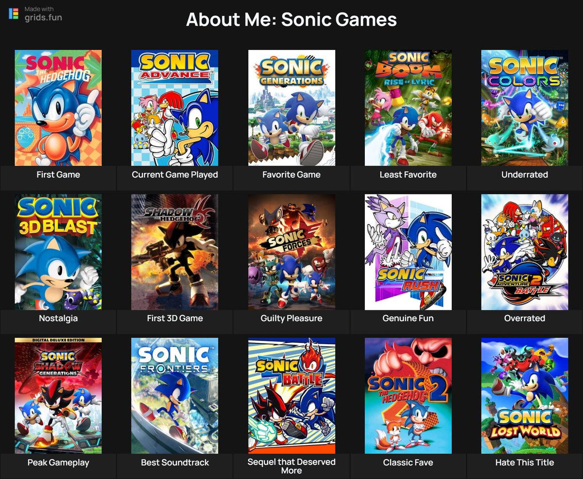ChrisRPG1's tweet photo. These are my Sonic grids. Let me know how you feel about them. https://t.co/cFrOKXpcel
