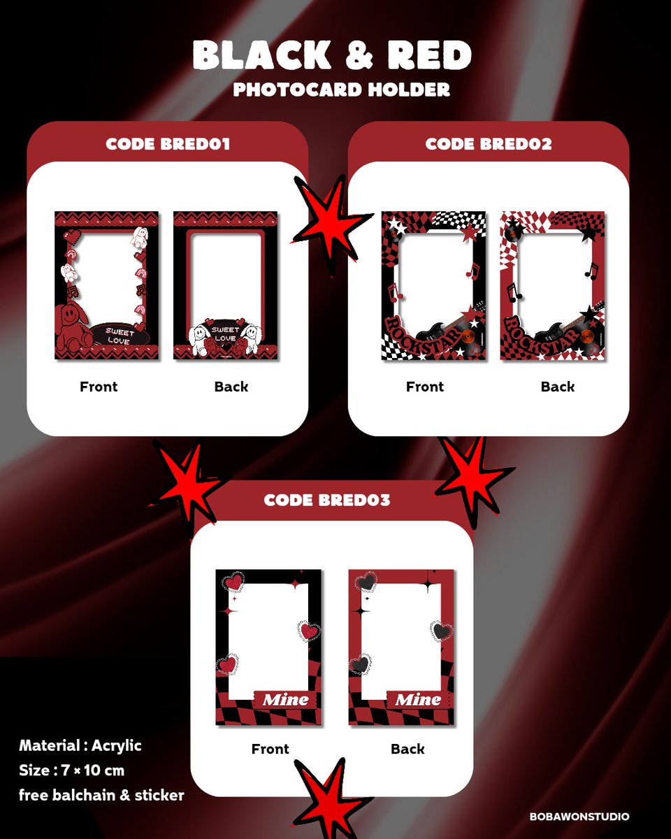 Bobawonstudio's tweet photo. 📣 NEW CAHOL IS COME

💫 Open PO Photocard holder acrylic by @Bobawonstudio 

🗓 2 - 15 Juni 2026
💰 75k . dp 50k
📐 7x10cm (2 sided)
 💳 Blu/Spay
📍Jakarta timur

Super limited slot ⚠️ 
Go get yours now 🌸

Order here : https://t.co/ibU54GsIlX https://t.co/uf1ceGtTeA