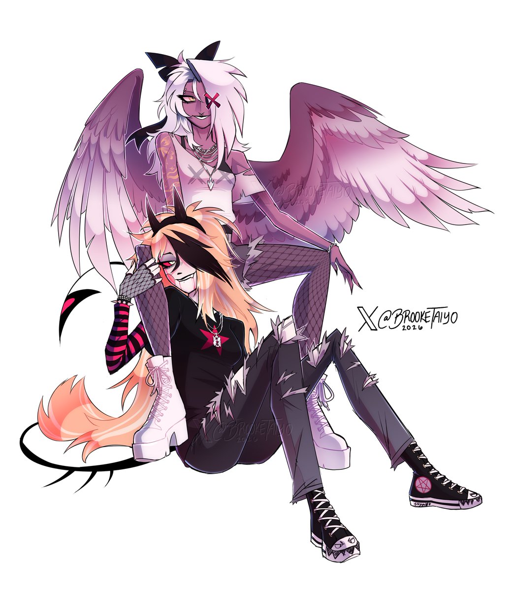 BrookeTaiyo's tweet photo. in love with an emo girl 💖🖤⛓️
.
(had an itch to draw emo charlie for sooo long, finally got to do it hehe 😋)

#chaggie #hazbinhotel https://t.co/de95VJAO5y