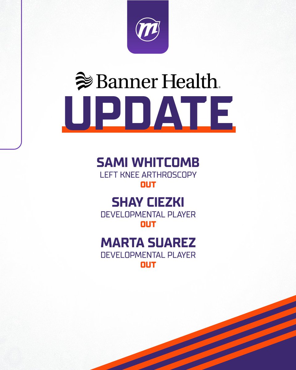 PhoenixMercury's tweet photo. .@BannerHealth Update of the game: https://t.co/JhwPy72GLv