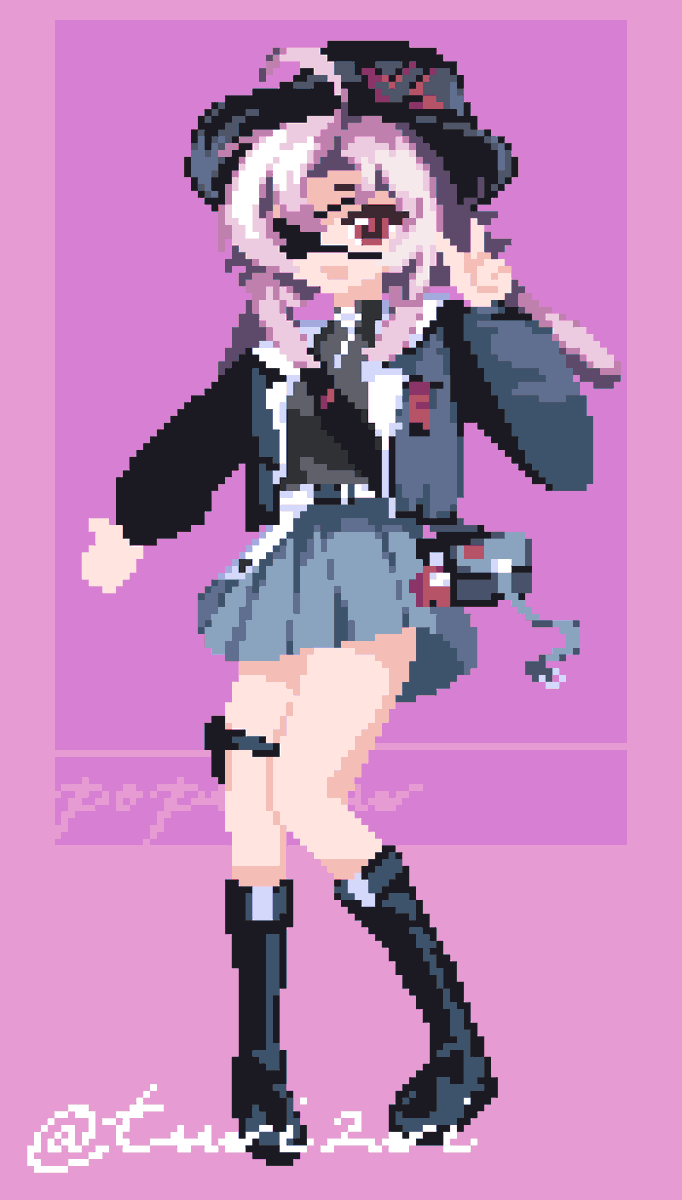 turi2ri's tweet photo. i love popukar's new fit....
#Arknights #pixelart https://t.co/UcMZDJ8JhC