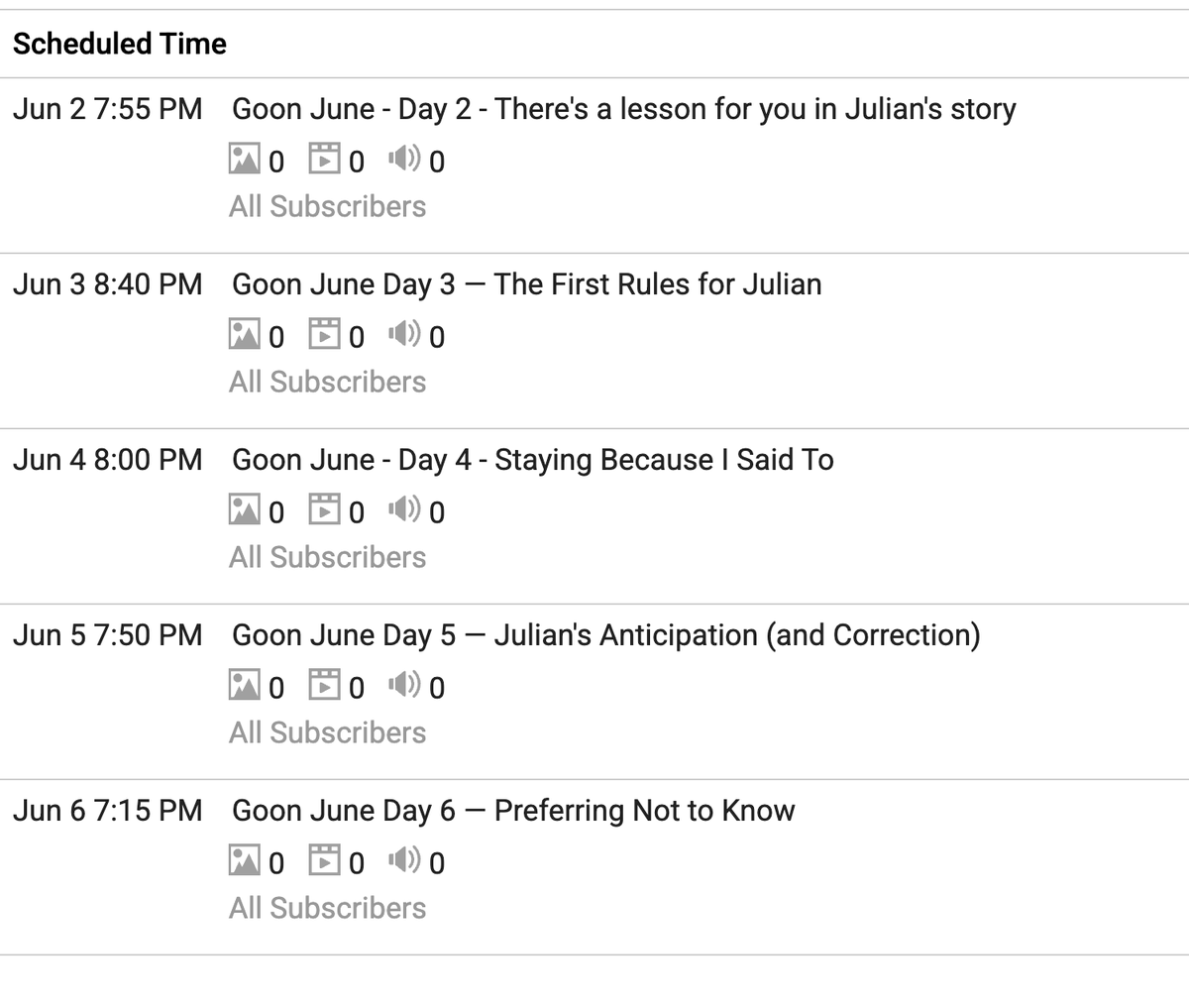Hypno_Behavior's tweet photo. It's a great time to subscribe! "Goon June" is going to have a daily blog style entry for the story of my submissive, Julian and his gooner lifestyle dedicated to Me. Day 1 is up now, and the first week is already set into motion @NiteFlirt 
https://t.co/vr3IAP3w4z https://t.co/8fwplLNkXf
