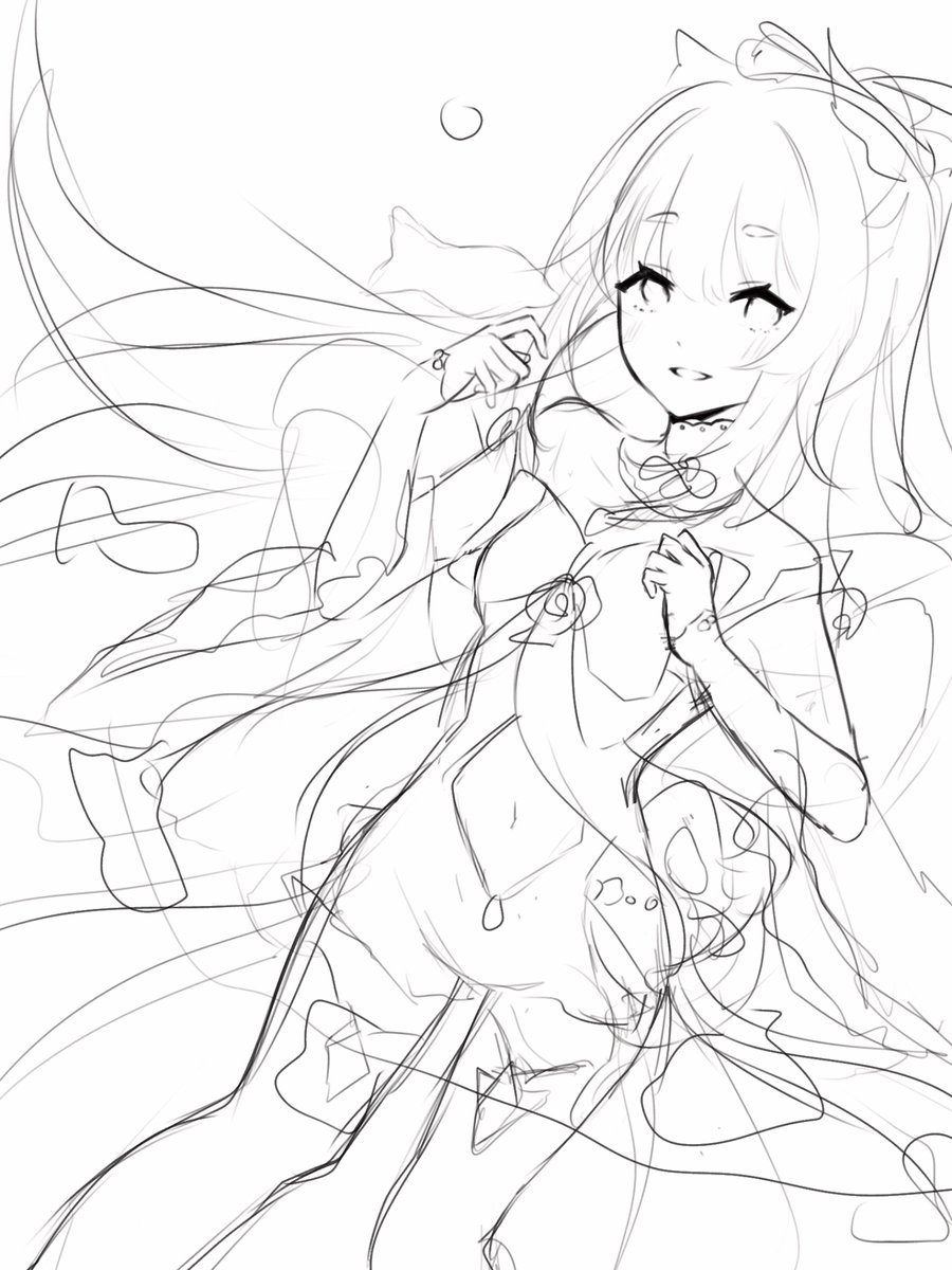 Yon_Afa's tweet photo. Kokomi wip https://t.co/jA6ANn4hc5