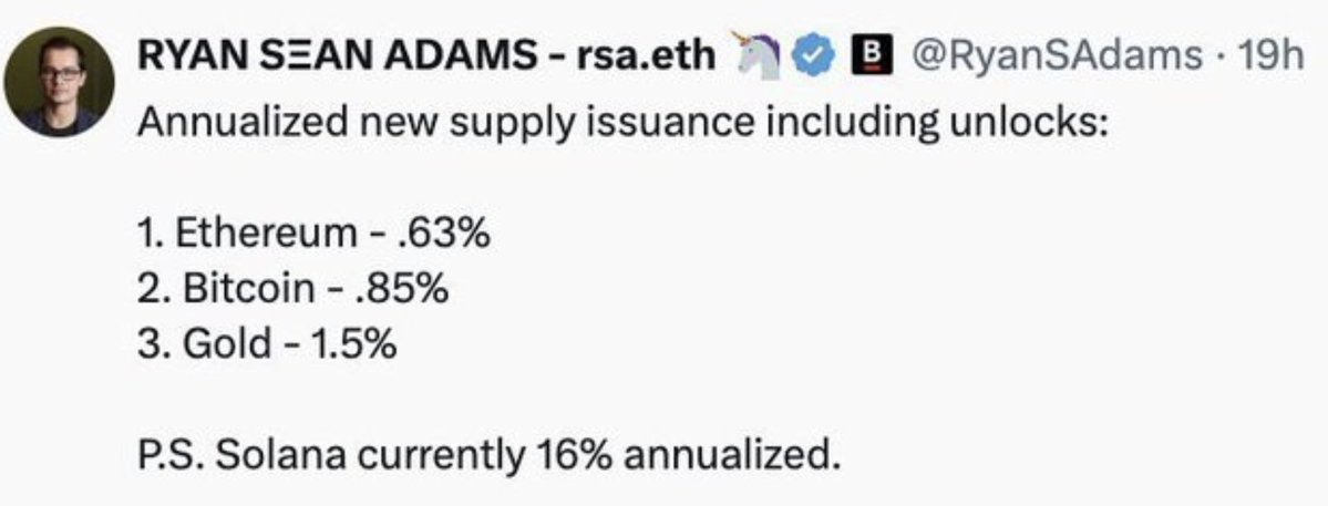 Phazed00's tweet photo. @0xEthan $SOL is also a hyper inflationary centralized shitcoin https://t.co/UkVh4yE1dU