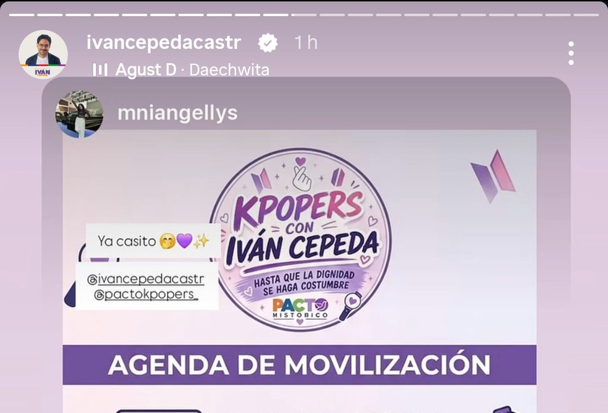 minyglou's tweet photo. PONÍA DAECHWITA JSJJSKA LO QUIERO MUCHO 

#KpopersConIvan #IvanCepedaPresidente #KpopersConElPacto https://t.co/WNLjaWaOl0